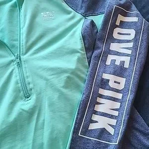 Veste Victoria's Secret PINK Ultimate - Cowl Neck, Zip, Poches, Jacket Track NWT